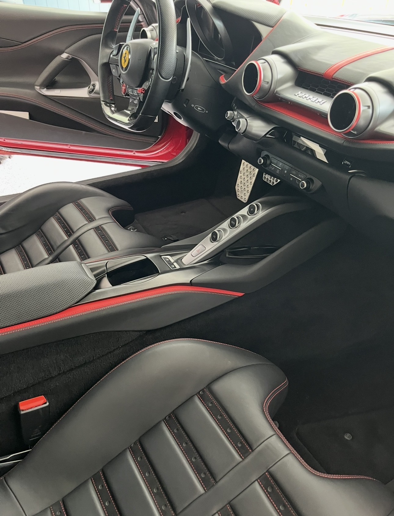 Ferrari interior detail - immaculate cockpit